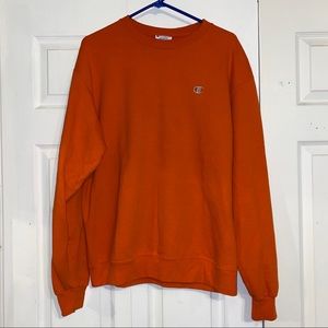 Champion Authentic Crewneck Sweatshirt LargeOrange